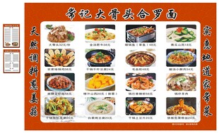 菜单  美食展板