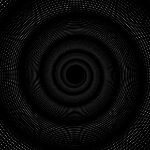 黑色同心圆环抽象背景图