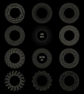 各式精美金属环状饰品展示