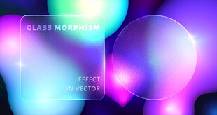 梦幻渐变流体抽象背景图