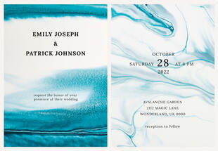 蓝白渐变简约封面设计