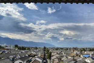 云南大理古城全景
