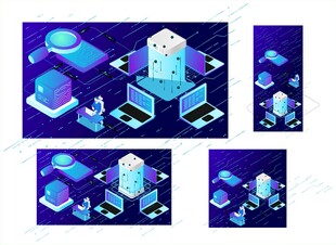 ai人工智能 科技海报背景