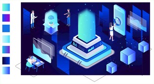 AI人工智能 科技海报背景