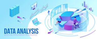 数据分析概念插画