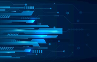 科技感蓝色线条背景画面