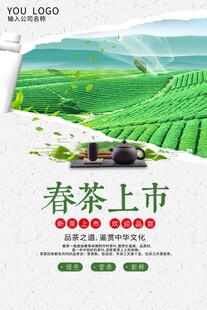 春茶上市宣传海报