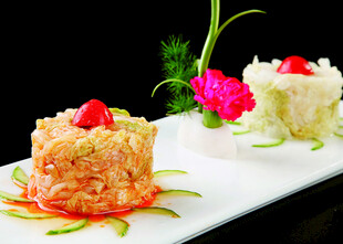 精致双色创意米饭料理