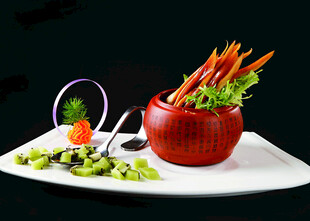 创意摆盘蔬菜美食