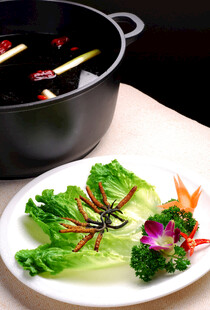 火锅配菜摆盘展示