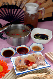 中式火锅美食组合