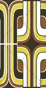 复古几何图案装饰元素