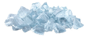 蓝色碎冰块