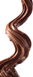 丝滑巧克力酱的优美曲线