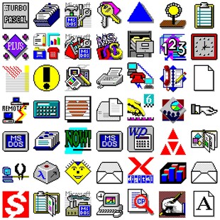 多彩复古老式马赛克风旧电脑像素