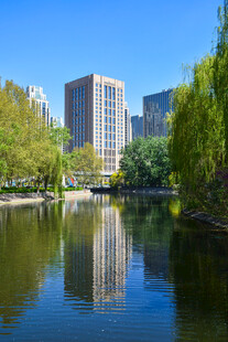 城市河畔风景