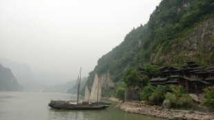 江边古码头风景
