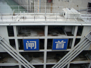 水闸闸首建筑场景