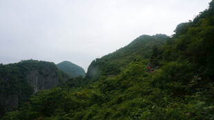 恩施青山葱郁的自然美景