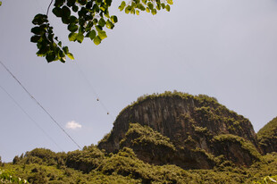 恩施青山绿树间的秀丽山峰