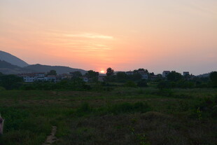 乡村日落美景