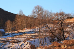冬日山村雪景