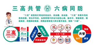 三高共管 大病同防宣传图