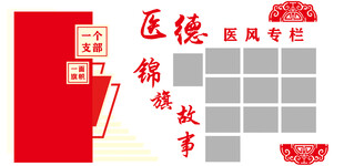 医德医风锦旗故事展示板