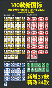 140款新国标矢量安全警示标识