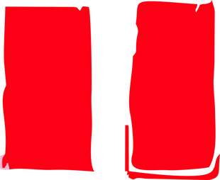 红色不规则图形元素