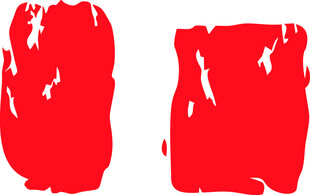 红色印章图案元素