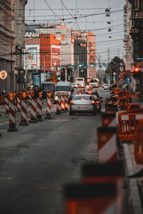 城市道路施工场景