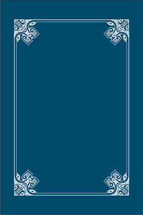 深蓝花纹边框装饰背景图