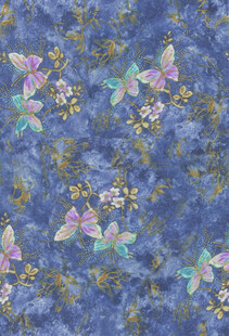 蝴蝶花 数码印花