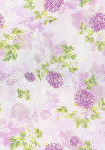 晕染花 数码印花