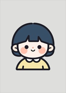 可爱卡通小女孩头像