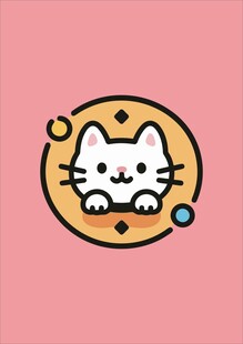 可爱猫咪卡通图标