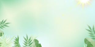 清新绿植背景图