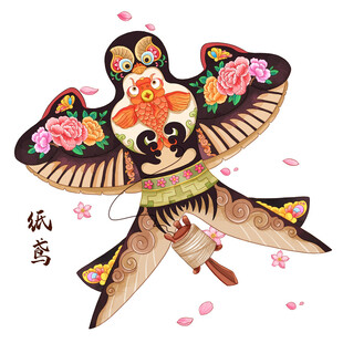 传统中式风筝图案设计