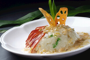 创意摆盘的美味特色菜肴