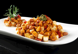 美味炒虾仁豆腐