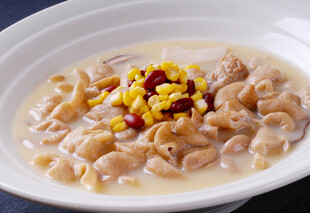 玉米鸡肉馄饨汤