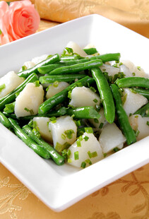 青豆炒山药