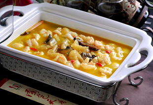美味芝士海鲜焗饭