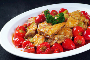 红椒炒豆腐