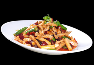 香辣爽口炒杏鲍菇丝