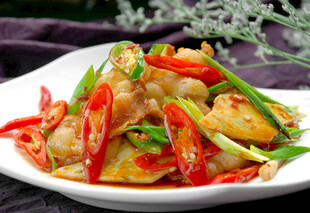 香辣双椒炒鱿鱼