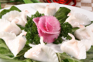 精美饺子摆盘
