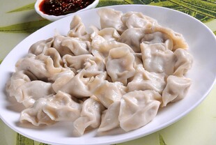 一盘美味饺子