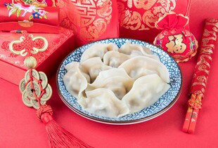 喜庆春节的美味饺子